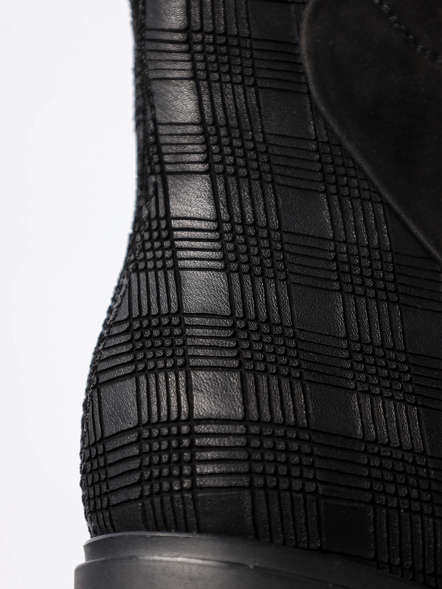 Ботильоны комбинированные черного цвета на высоком каблуке